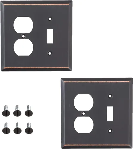 Vista 12 de Placa de pared de acero plana, color bronce