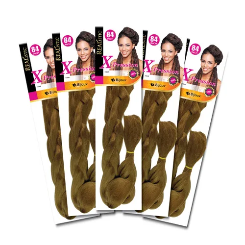Vista 31 de Realistic Trenza original X-Pression 84 pulgadas 100% Kanekalon (paquete de 3, 1) M-61XPRES84