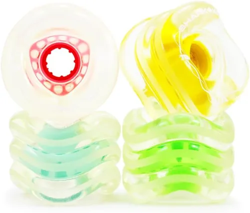 Vista 9 de Ruedas Shark Wheel de 72 mm para longboard de crucero, fórmula DNA, juego de 4 ruedas