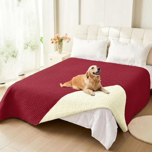 Vista 64 de hyha Manta impermeable para perros, funda suave para cama de perro, mantas para mascotas, funda impermeable para sofá y sillón para perros lavable