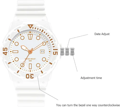 Vista 6 de WISHFAN Watches for Women, Nurse Watches for Women with Second Hand Girls Easy Read Wrist Watch Waterproof Analog Watch