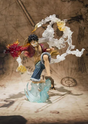 Vista 3 de Bandai Tamashii Nations Monkey. D. Luffy "One-Piece" FiguartsZERO Figura (versión de batalla)