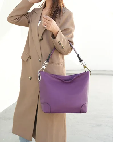 Vista 2 de MKF Collection Mia K - Bolso Hobo para mujer, de piel vegana, bolso de hombro holgado, bolso con asa superior