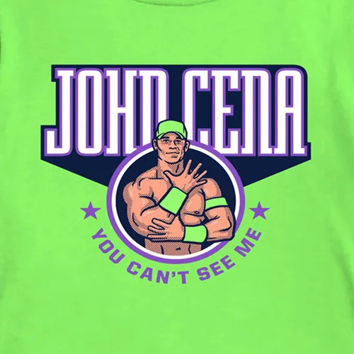 Vista 2 de WWE Camiseta de John Cena para niños, camiseta de superestrella de ajetreo, lealtad y respeto, camiseta de campeón mundial de lucha libre