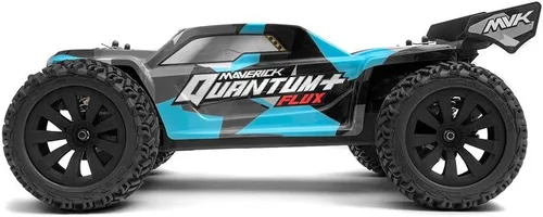 Vista 3 de Maverick 150300 Quantum+ XT Flux 3S 1/10 4WD Camión de estadio, RTR - Azul