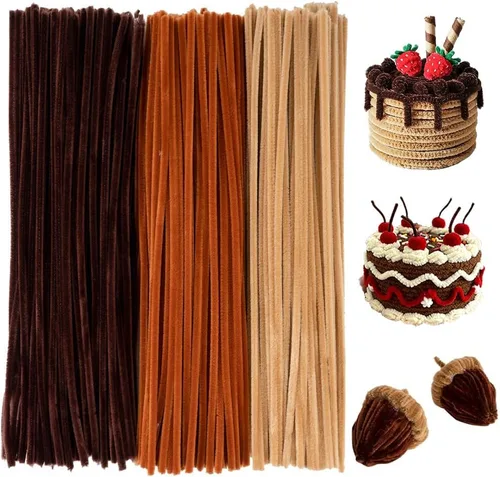 Vista 6 de Limpiadores de tuberías a granel, color macarrón, 300 piezas Color caramelo: 300