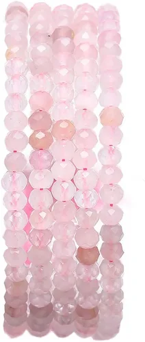 Vista 77 de BEADIA Cuentas de piedra natural africana de turquesa faceted rondelle 3x4mm semipreciosas sueltas para hacer joyas 38cm