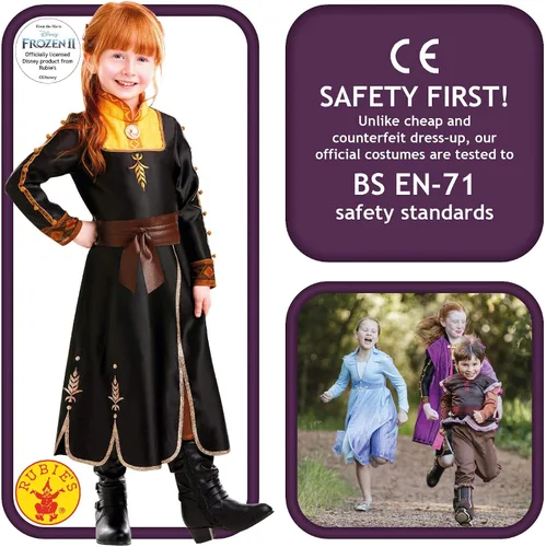 Vista 3 de Disney Frozen 2 - Disfraz de Anna de primera calidad Multi
