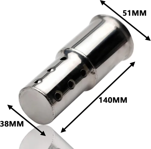 Vista 4 de LKV Silenciador DB para motocicleta de 2.01 pulgadas, silenciador universal, deflector removible, eliminador de ruido compatible con Harley, Moto
