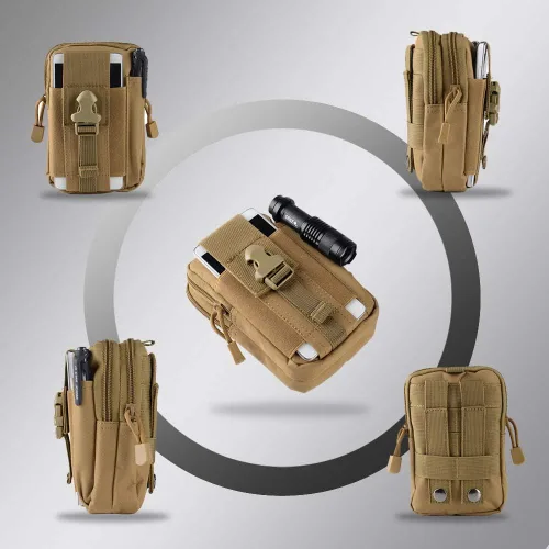Vista 3 de Funda para teléfono celular de cintura, bolsa de cinturón, funda universal para teléfono al aire libre, estuche, bolsillo para gadgets para iPhone X
