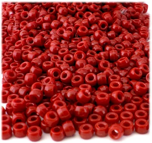 Vista 11 de The Crafts Outlet 1,000pc de plástico redondo opaco pony perlas 0.354x0.236 in (negro)