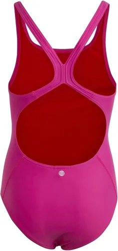 Vista 2 de adidas Girls' Solid Small Logo Swimsuit