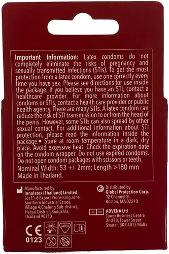 Vista 2 de Preservativos lubricados con sabor a uva - Paquete de 3 - Trustex