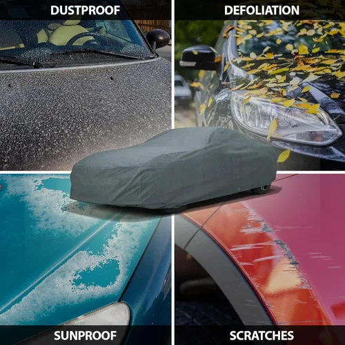 Vista 7 de Cubierta de coche semi personalizada de 5 capas para Audi A8 L 2010-2023 Sedan 4 puertas