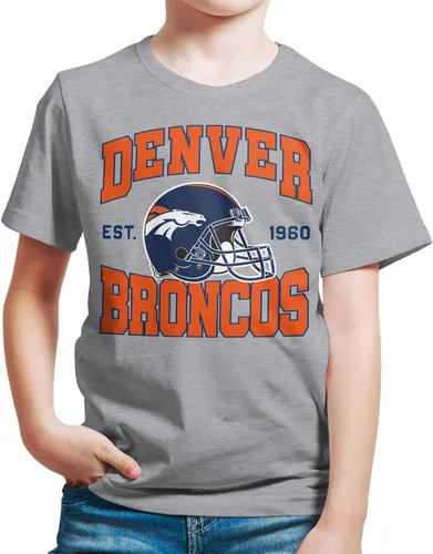 Vista 22 de Junk Food Clothing x NFL - Casco de equipo - Camiseta de manga corta para niños y niñas con licencia oficial de la NFL