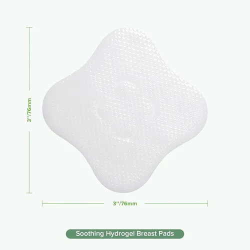Vista 7 de haakaa Almohadillas de hidrogel con lanolina, alivio instantáneo del dolor para pezones agrietados o doloridos por lactancia materna y bombeo
