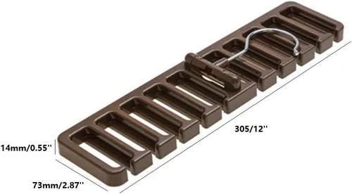 Vista 6 de DayCount® Paquete de 2 organizadores para cinturón de corbata, organizador de corbatas, multifunción, giratorio, bufanda, soporte para colgar