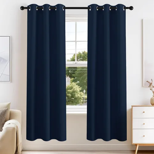Vista 66 de PONY DANCE Cortinas para Autocaravana de 24 pulgadas de Largo, Cortinas Cortas para Baño y Cocina, Mini Cortinas de Privacidad para Camper