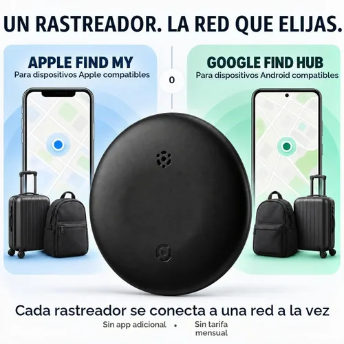 Vista 3 de Paquete de 2 etiquetas Air Tracker para Apple Find My y Google Find Hub, color negro