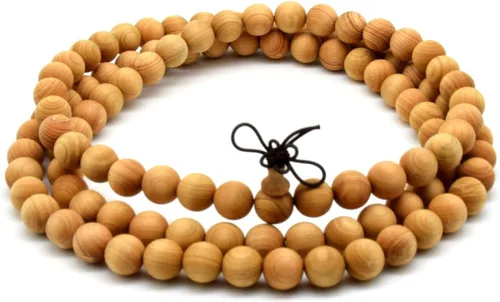 Vista 8 de Zen Dear Thuja Wooden Bracelet Necklace Prayer Beads Mala Wristband
