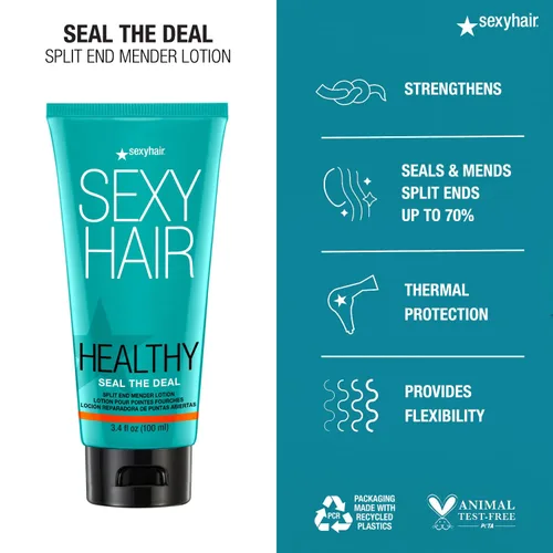 Vista 3 de SexyHair Healthy Seal the Deal Split End Mender Lotion Todo tipo de cabello