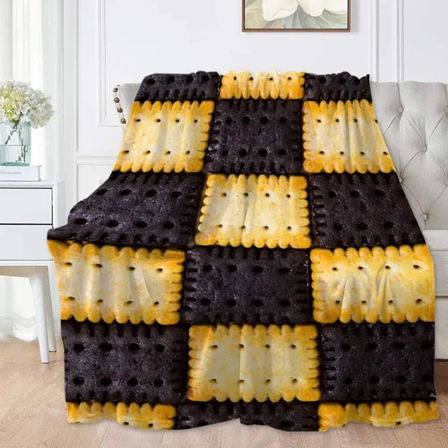 Vista 22 de Manta de frijoles horneados 3D para niñas, niños, suave y acogedora manta de vellón divertida para cama, sofá, sillas, para todas las estaciones