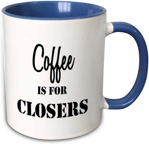 Vista 11 de 3dRose Tory Anne Collections Quotes - CAFÉ ES PARA CIERRADORES - Tazas (mug_234653_4)