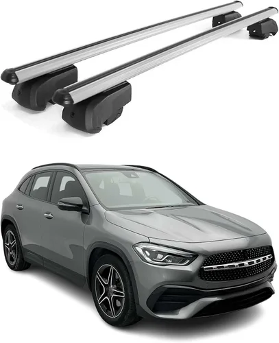 Vista 11 de OMAC Portaequipajes con cerradura para Mercedes GLA Class X156 2015-2019 Alu Gris