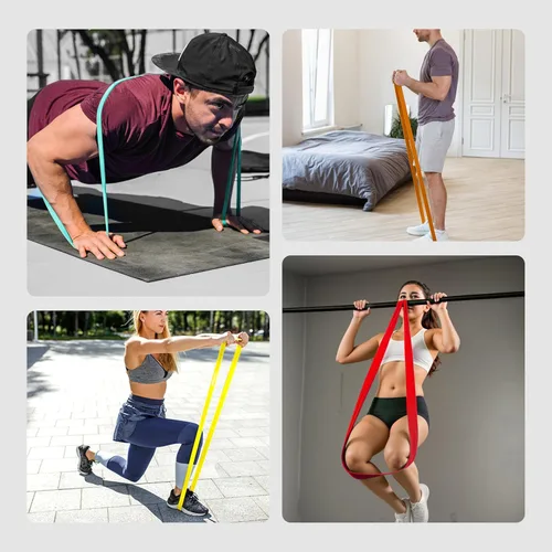 Vista 6 de PROIRON Resistance Bands Pull Up Bands Comfortable Exercise Bands Anti-Slip Workout Bands for Pull up Dip Squat Gym Workout Physical Therapy Stretch