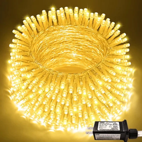 Vista 24 de JMEXSUSS 200 luces LED de Pascua al aire libre e interior para decoraciones, 66 pies conectables pastel luces de Pascua cadena de alambre