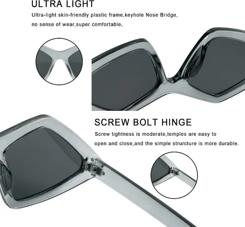 Vista 4 de LifeArt Gafas de sol multifunción de gran tamaño, protección UV400, retro para hombresmujeres