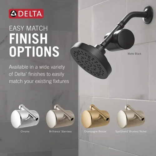 Vista 5 de Accesorio de Filtro de Ducha Estándar Delta Faucet Clarifi con Filtro, Filtro de Agua de Ducha, Filtro de Cabezal de Ducha, Bronce Champán 7SF100-CZ