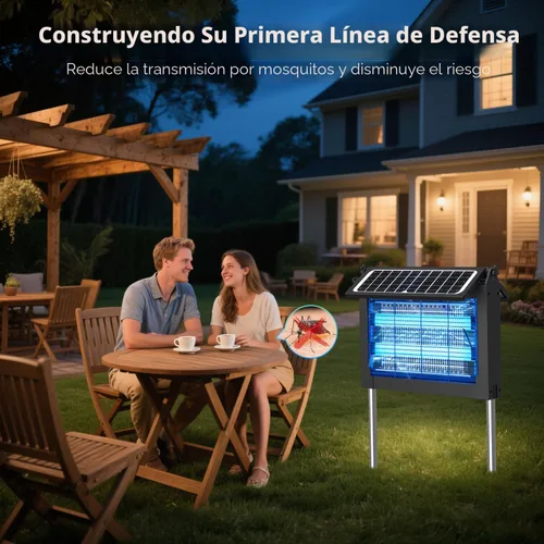 Vista 7 de OnBeam Exterminador de insectos solar al aire libre, asesino de mosquitos Negro (Night Black)