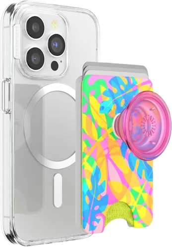 Vista 18 de PopSockets Cartera adhesiva para teléfono y tarjetero con agarre, púrpura - Aura