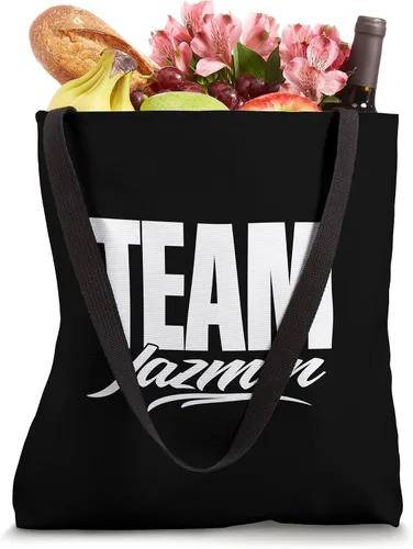 Vista 4 de Team Jazmin Name, Cheer for Jazmin Support Tote Bag