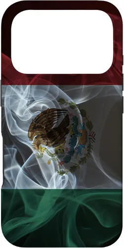 Vista 30 de Smoky Mexico Flag - Funda para iPhone 17 con diseño de orgullo mexicano ahumado