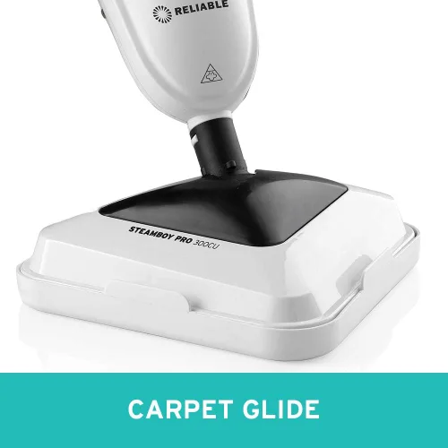 Vista 4 de Reliable 300CU Steamboy Pro 3 en 1 - Trapeador de piso con deslizamiento de alfombra, limpiador de vapor eléctrico, limpiador a vapor con 4