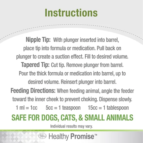 Vista 3 de Four Paws Jeringa de alimentación para mascotas Healthy Promise Easy Feeder
