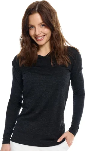 Vista 15 de 100% Merino Wool Base Layer Women - Thermal Merino Wool Shirt Women 190 morado oscuro