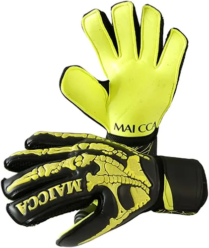 Vista 6 de Guantes de portero de fútbol, protección para jóvenes y adultos, guantes de portero de fútbol, guantes de fútbol de protección súper agarre
