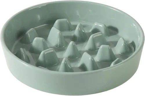 Vista 60 de Havniva Cuencos elevados para perros de alimentación lenta, 6.1 pulgadas 1 x café marrón - C