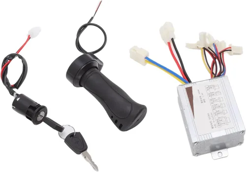 Vista 8 de deportes scooter motores 36 V 500 W cepillo motor controlador de velocidad con acelerador agarre cerradura de puerta eléctrica para scooter