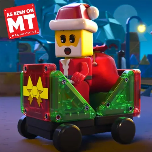 Vista 10 de MAGNA-TILES microMAGS Advent Calendar 34-Piece Magnetic Construction Set, The Original Magnetic Building