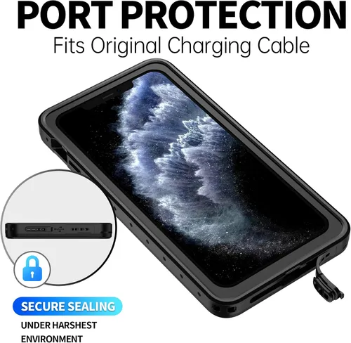 Vista 8 de BEASTEK Funda impermeable para Apple iPhone 11 Pro, serie NRE, a prueba de golpes, bajo el agua IP68, con protector de pantalla integrado, funda