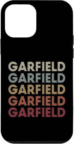 Vista 16 de Funda con texto vintage para iPhone 16 Garfield Michigan Garfield MI Retro