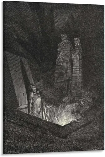 Vista 22 de 20 obras maestras por Gustave Dore - Póster artístico de Adán y Eva expulsados del Edén y arte de pared, póster moderno para decoración