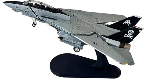 Vista 10 de Grumman F-14 F-14A F-14B F-14D Tomcat Fighter Aviones de combate de metal militar fundido a presión modelo de avión de metal (F-14A)
