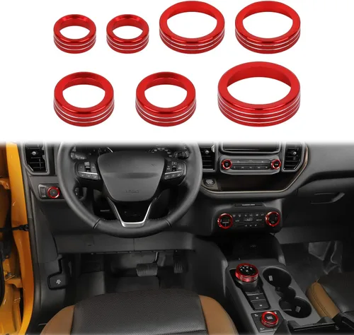 Vista 21 de JWWY Pomo para interruptor de faros delanteros de aire acondicionado, tracción 4WD, cubierta de perilla para interruptor de engranajes para Ford
