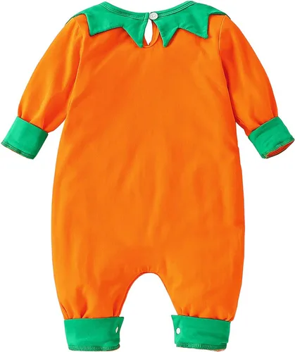 Vista 2 de FANCYINN Mameluco de manga larga con capucha para bebé de Halloween de 3 a 18 meses