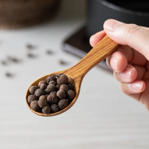 Vista 7 de FAAY Mini condimento – Cucharas de teca para azúcar, sal, té, café, especias, miel mermelada mastard (1/2 cucharas de mesa x 2)